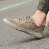 Advbridge Men Casual Shoes Leather Loafers Fashion Sneakers Men Shoes Retro Korean Shoe