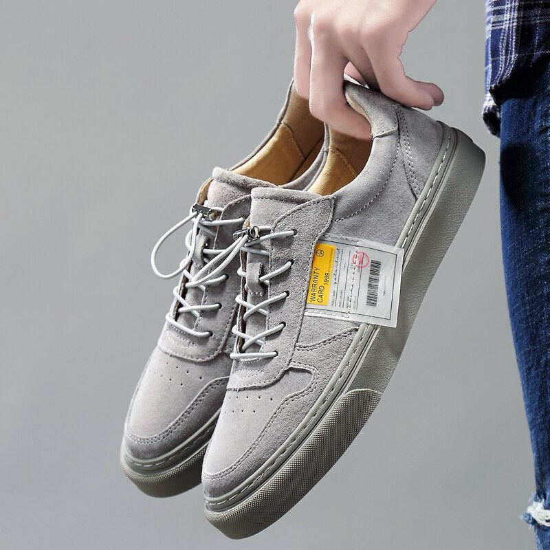 Advbridge Men Shoes Casual board shoes Men Loafers Fashion Trendy Flat Shoes Sneakers Casual Shoes New Korean Version Sneaker