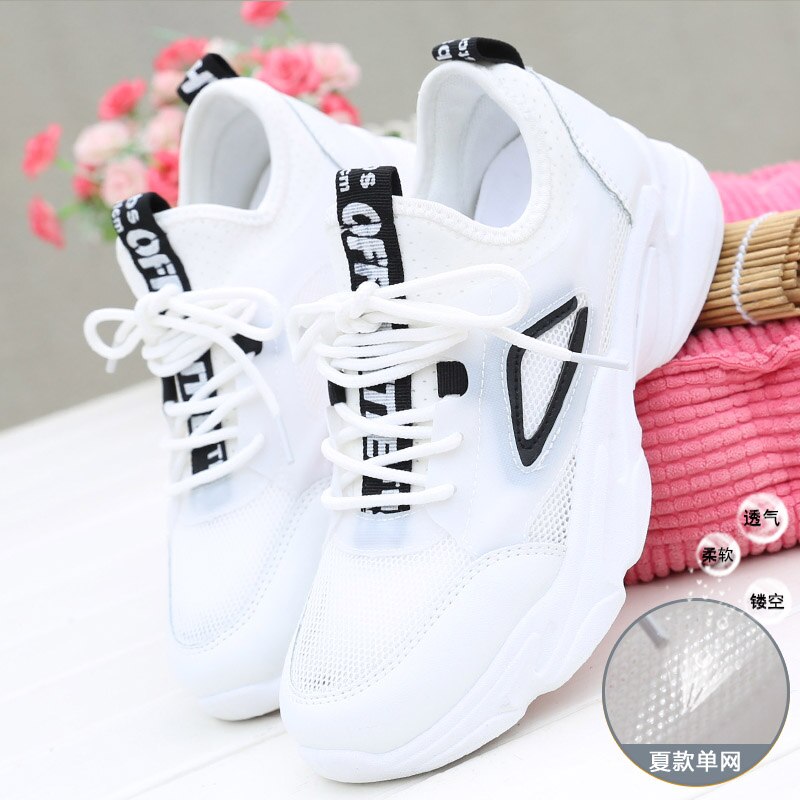 Advbridge Female Autumn New Mesh Breathable Casual Sports Shoes White Korean Student Women Lolita Sneakers Anime Kawaii Cute Casual