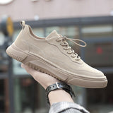 Advbridge Men Casual Shoes Leather Loafers Fashion Sneakers Men Shoes Retro Korean Shoe
