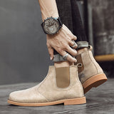 Advbridge Winter Chelsea Boots Men Leather Shoes Men Ankle Boots Fashion Brand Autumn Winter Male Footweat New