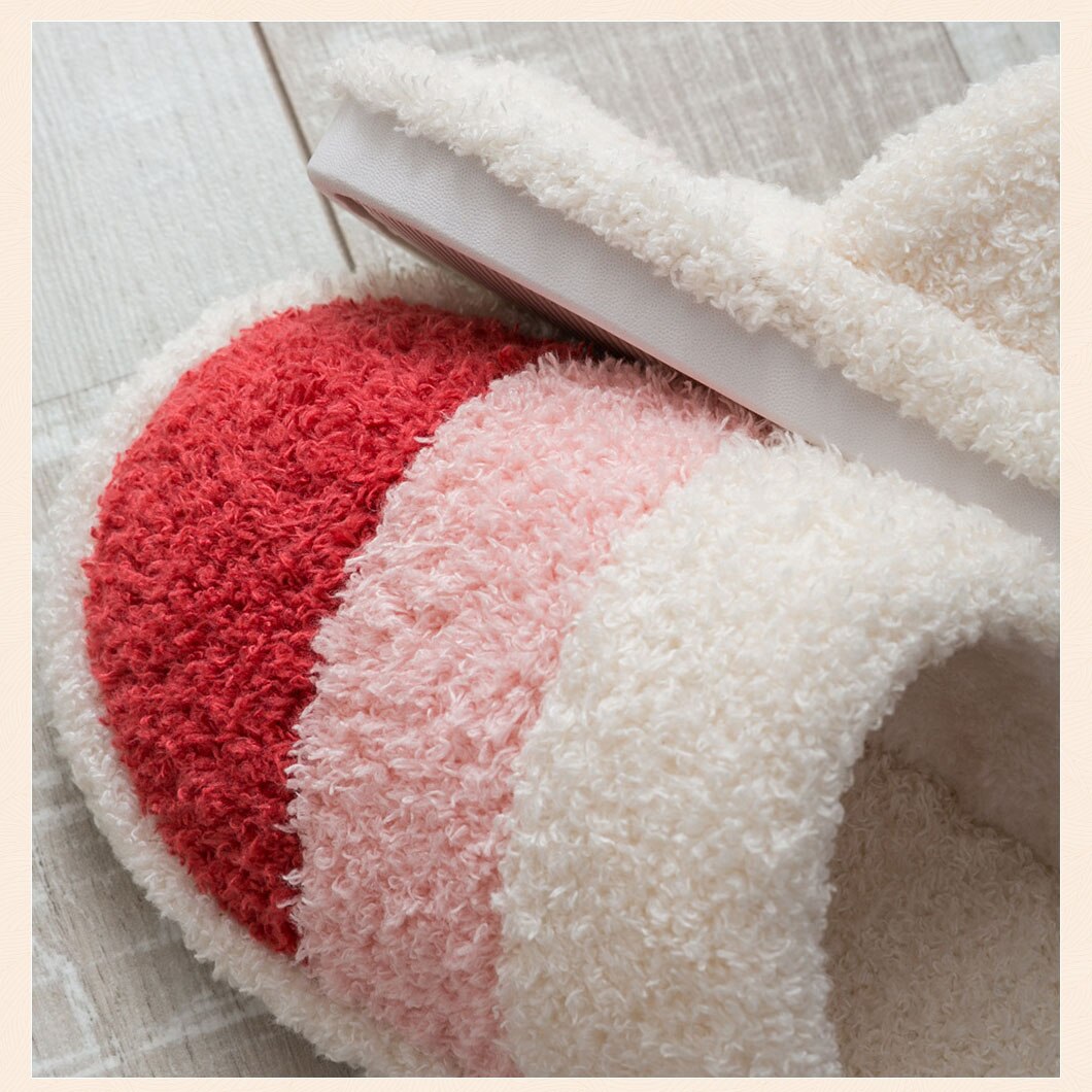 Advbridge Winter Home Cotton Warm Slippers Women Men Fur Shoes Cute Non-slip Soft Sole Indoor Bedroom House Female Couples Furry Slides