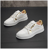 Advbridge Fashion Men Casual Shoes Leather Board Shoes white Men Sneakers Trainers Skateboard Shoes Chaussure Homme