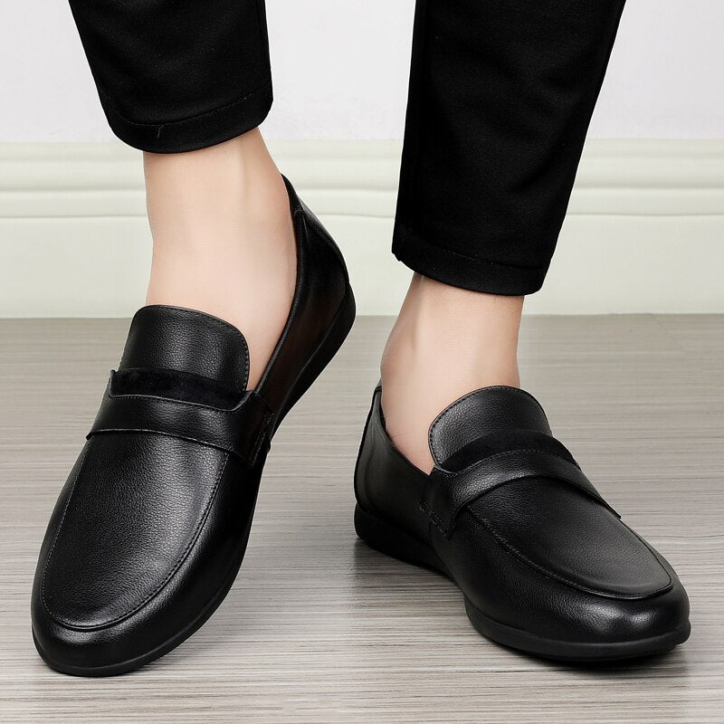 Advbridge Men Casual Shoes Fashion Men Shoes Genuine Leather Men Loafers Moccasins Slip On Men's Flats Male Driving Shoes