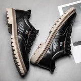 Advbridge Genuine Leather Shoes Men's Casual Sneakers Cow Leather Shoes Vintage Designer Flats Leisure Handmade Leather Shoes