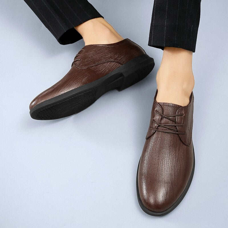 Advbridge Luxury Brand Men Shoes Casual Leather Spring Autumn Winter Fashion Men Flats Comfortable Office Men Dress Shoes