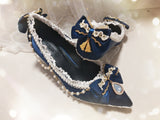 Advbridge Japanese high heel vintage lace bowknot bandage kawaii shoes cosplay loli women shoes Lolita shoes sweet princess daily