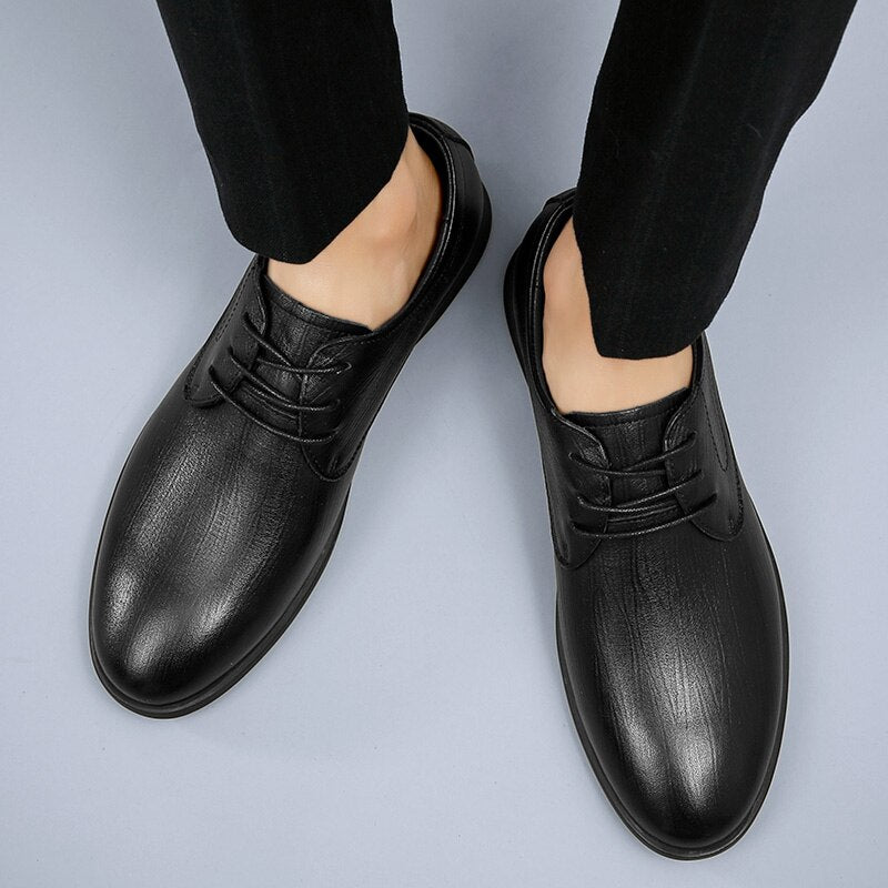 Advbridge Luxury Brand Men Shoes Casual Leather Spring Autumn Winter Fashion Men Flats Comfortable Office Men Dress Shoes