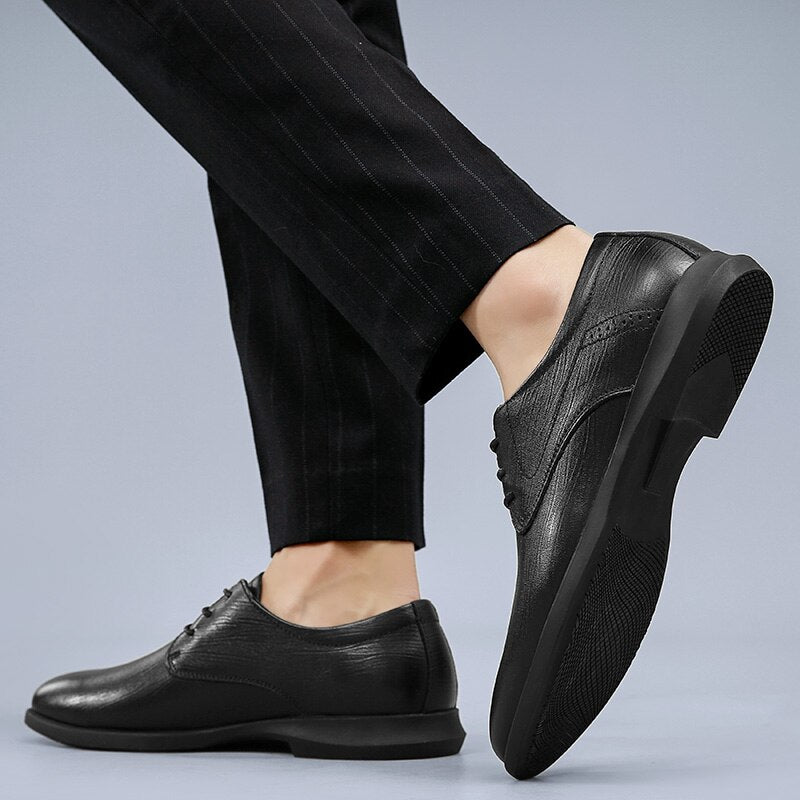 Advbridge Luxury Brand Men Shoes Casual Leather Spring Autumn Winter Fashion Men Flats Comfortable Office Men Dress Shoes