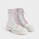 Advbridge Winter Snow Boots Women Plus Velvet Thick Warm Thick-heeled Martin Boots Women's Real Leather Chelsea Short Boots Botas