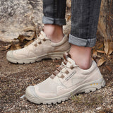 Advbridge New Spring summer men's Suede Leather mesh Breathable casual outdoor sports shoes non-slip rock climbing hiking shoes