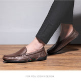 Advbridge spring and autumn new cowhide men's leather fashion casual shoes all-match business shoes driving shoes wedding shoes
