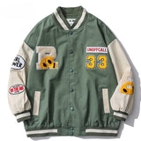 Advbridge College style Baseball Jackets Men Letters Embroidery Patchwork Harajuku Bomber Varsity Jacket Women Casual Fashion Coats Unisex