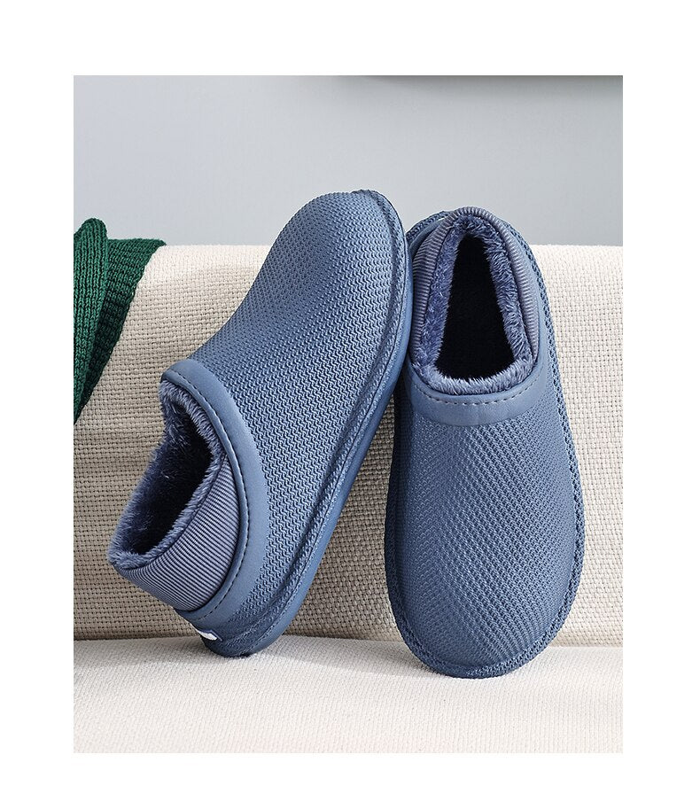 Advbridge Cotton slippers autumn and winter warm slippers couple household waterproof cotton shoes thick-soled cotton slippers