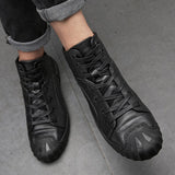Advbridge Men casual shoes Hip-hop highloafers spring autumn men moccasins shoes genuine leather men's flats shoes Autumn And Winter
