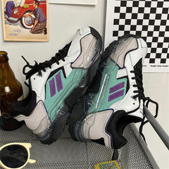 Advbridge Quality Women Sneakers Platform Casual Shoes Comfortable Women Chunky Shoes Female Lace Up Sports Shoes Tennis Walking Shoes