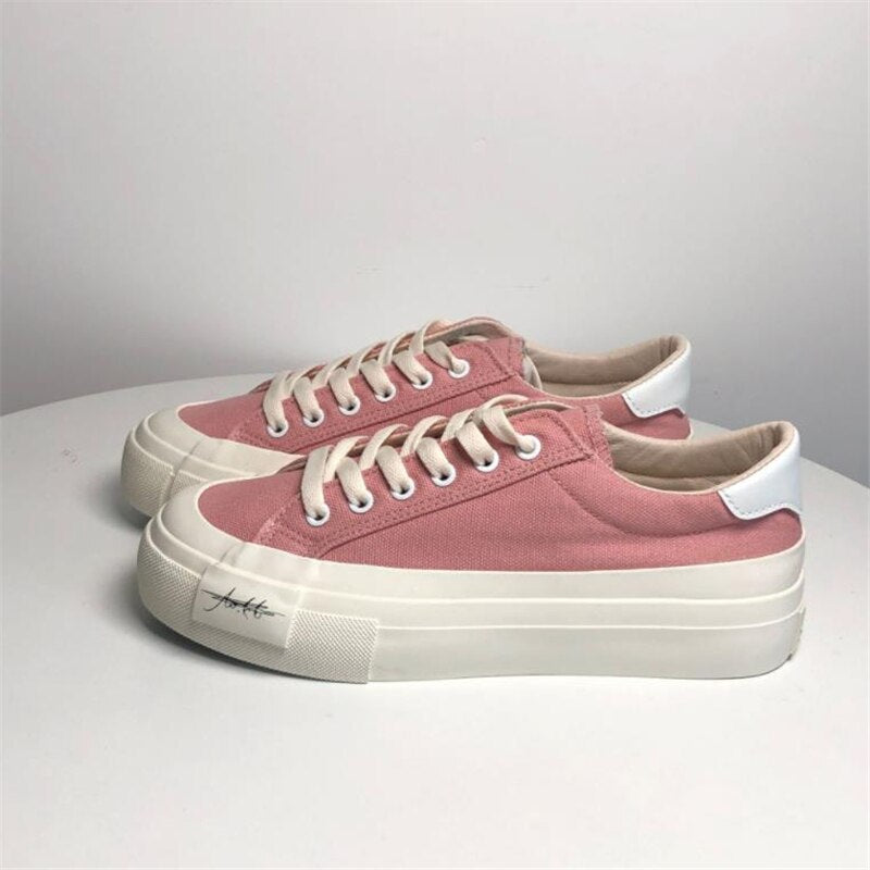 Advbridge Spring Fashion Women Canvas Shoes Female Outdoor Sneakers Classic High Quality Platform Ladies Casual Shoes Leisure Footwear