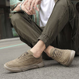 Advbridge Men Casual Shoes Leather Loafers Fashion Sneakers Men Shoes Retro Korean Shoe