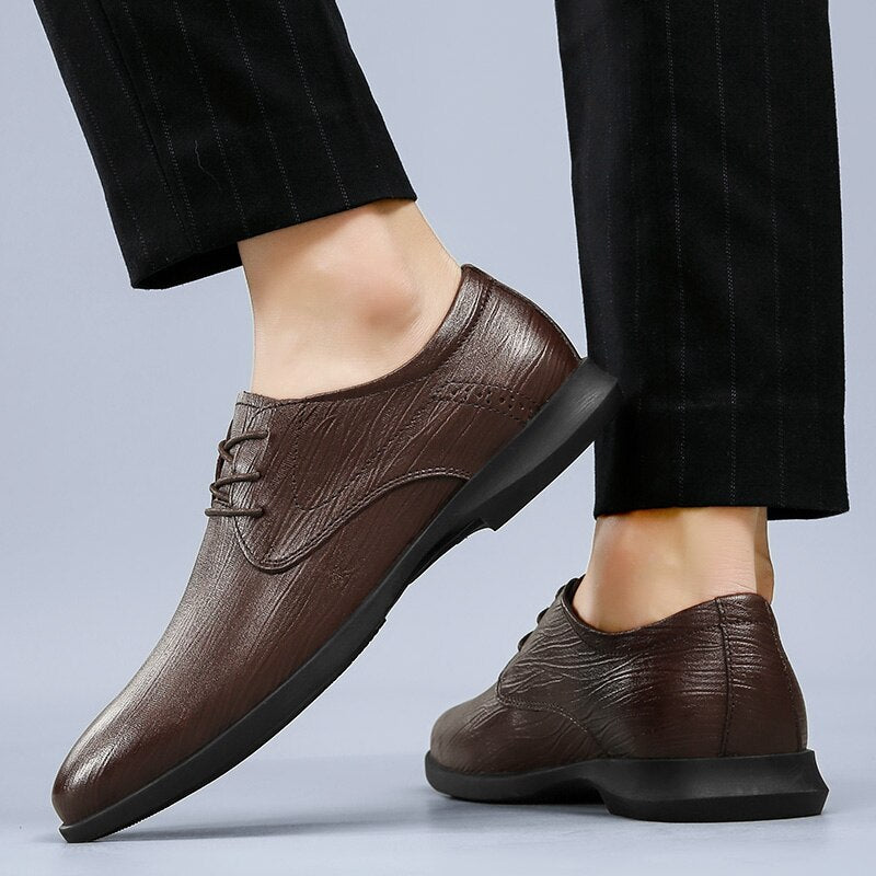 Advbridge Luxury Brand Men Shoes Casual Leather Spring Autumn Winter Fashion Men Flats Comfortable Office Men Dress Shoes