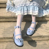 Advbridge Japanese sweet lolita shoes kawaii girl tea party princess kawaii shoes pointed retro lace bowknot women shoes loli cosplay cos