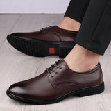 Advbridge autumn new men's leather shoes business casual shoes men's leather Korean soft-soled dress shoes wedding shoes