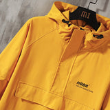 2022 Men Streetwear Jackets And Coats Hip Hop Harajuku Men&#39;s Windbreaker Overcoat Mens Clothing