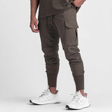 Advbridge Men's Quick Drying Gym Running Jogging Pants Joggers Sweatpants Long Trousers Fitness Sport Training Casual Cargo Pants Male
