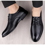 Advbridge autumn new men's leather shoes business casual shoes men's leather Korean soft-soled dress shoes wedding shoes