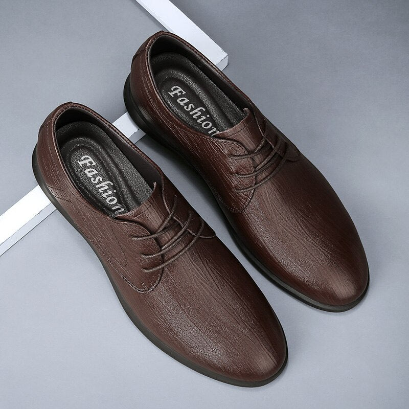 Advbridge Luxury Brand Men Shoes Casual Leather Spring Autumn Winter Fashion Men Flats Comfortable Office Men Dress Shoes