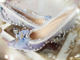 Advbridge princess daily japanese high heel vintage lace bowknot bandage kawaii shoes cosplay loli women shoes Lolita shoes sweet