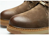 Advbridge Autumn Winter Men Genuine Leather Ankle Boots Casual Tooling Shoes Male Comfy Snow Boots Working Footwear Fashion Martins Boots