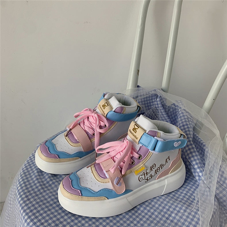 Advbridge Low Heel Sweet Girls Female Kawaii Japanese Cute Anime Lolita Sneakers Women Harujuku Cosplay Loli Student Sports Running Shoes