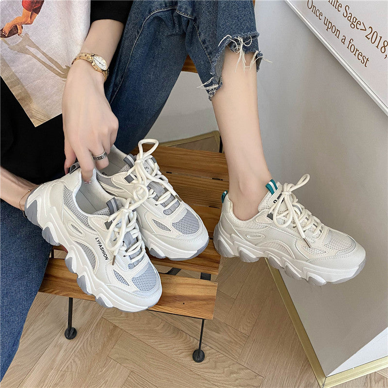 Advbridge Sneakers Women Party Fashion Chunky Women Shoe Mesh Breathable Women Shoe Zapatos Mujer BC3248