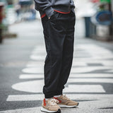 Advbridge Tooling Print Letter Cargo Pants Men Elastic Waist Pant SolidCotton Pocket Casual Vintage Men's Trendy Overalls