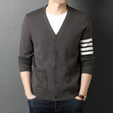 Advbridge Top Grade New Autum Winter Brand Fashion Knitted Men Cardigan Sweater Black Korean Casual Coats Jacket Mens Clothing S-3XL