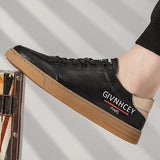 Advbridge 100% Cow Leather Casual Men Shoes Men Loafers Fashion Trendy Flat Shoes Black Soft Moccasins Shoes Korean version Sneakers