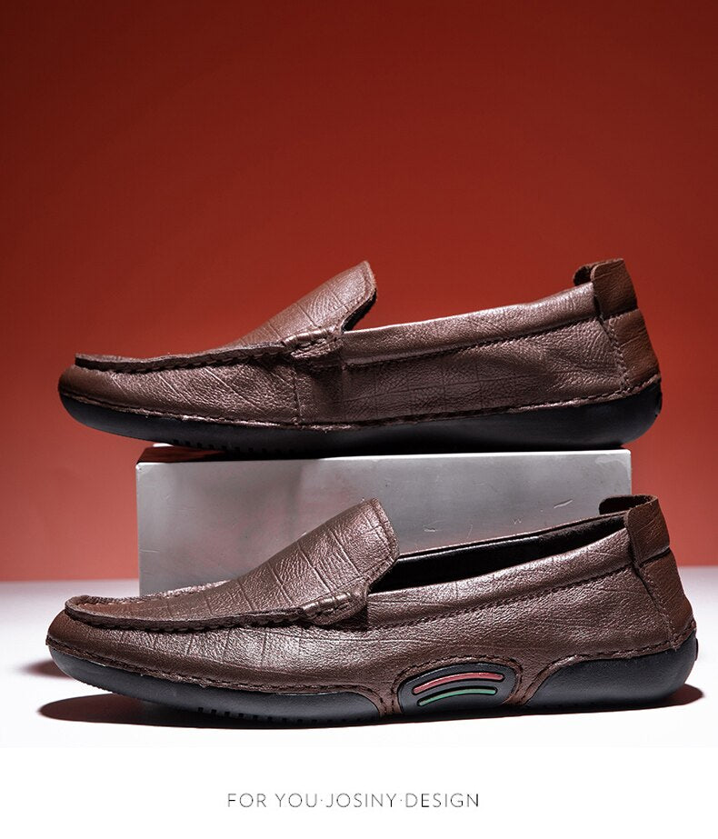 Advbridge spring and autumn new cowhide men's leather fashion casual shoes all-match business shoes driving shoes wedding shoes