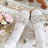 Advbridge vintage round head thick heel women shoes cute bowknot lace ruffle kawaii shoes loli cosplay Japanese sweet student lolita shoes