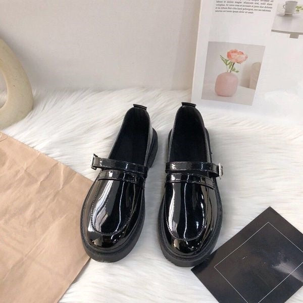 Advbridge Korean Shoes Round Toe Female Footwear British Style Casual Sneaker Oxfords Women's All-Match New Dress Preppy Leather