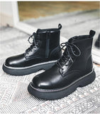 Advbridge Autumn Boots Men Split Leather Martins Boots Fashion Platform Shoes Harajuku Streetwear Male Casual Motorcycle Ankle Boots