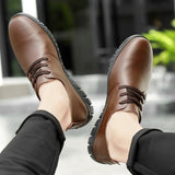 Advbridge Men White Shoes Man Fashion Oxfords Men Shoes Plus Size 38-48 Lightweight Walking Breathable Genuine Leather Male Formal Shoes
