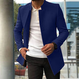 Advbridge New casual men's suit trend versatile texture solid color slim fitting woolen coat