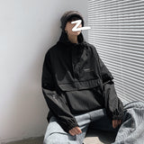 Advbridge Men Bomber Jacket Mulit Pocket Cargo Jackets Steetwear 2021 Spring Hip Hop Windbreaker Coats Korean Fashion Hooded Coat