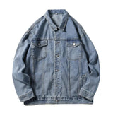 Advbridge AllSeason Winter Fashion Men's Solid Casual T-Shirts Loose Pockets Denim Jacket Coat Cool Boy Warm Sport Safari Style