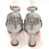 Advbridge Fresh Beautiful Silver Women's Shoes Totem-style Arrangement Of Rhinestone Design Party Ladies Shoes And Handbags