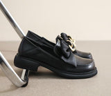Advbridge New British Style Women Loafers Mary Janes Women's Shoes Round Toe Bowknot Retro All-match Loafers Platform Heels