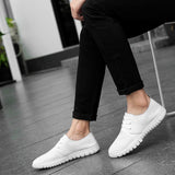 Advbridge Men White Shoes Man Fashion Oxfords Men Shoes Plus Size 38-48 Lightweight Walking Breathable Genuine Leather Male Formal Shoes