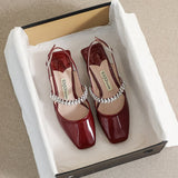 Advbridge Summer Shoes Women Sandals Fashion Brand Ladies Mary Janes Shoes Plus Size 42 Black Red Low Heels 3cm A4573