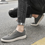 Advbridge Genuine Leather Mens Shoes New Fashion Men Casual Shoes Youth Teenage Sneakers High Quality Vulcanize Flats Male Skate Footwear