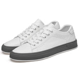 Advbridge Men's Casual Shoes Lightweight Men Shoes Flat Men Sneakers White Skateboarding Shoes Business Tenis Masculino Vulcanized Shoes